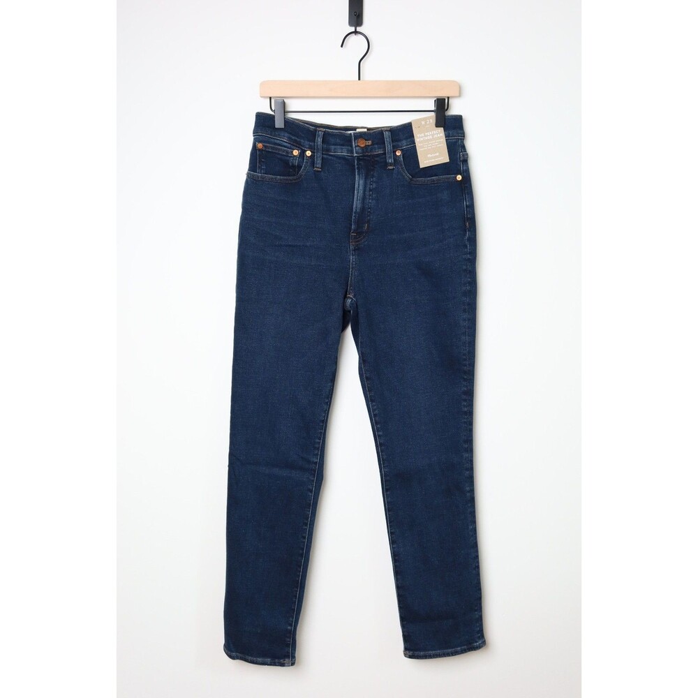 Madewell Women Dark Blue The Perfect Vintage High Rise Tapered Jean 29x29